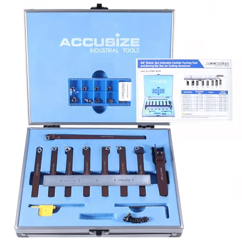 Coffret d'outils de tournage pour tour mécanique et inserts carbure spéciaux aluminium