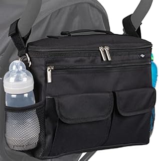 Buggy Organiser with Wipe Clean Lining. Fits All Pushchairs. A Durable Pram Organiser Storage Solution Bag BTR