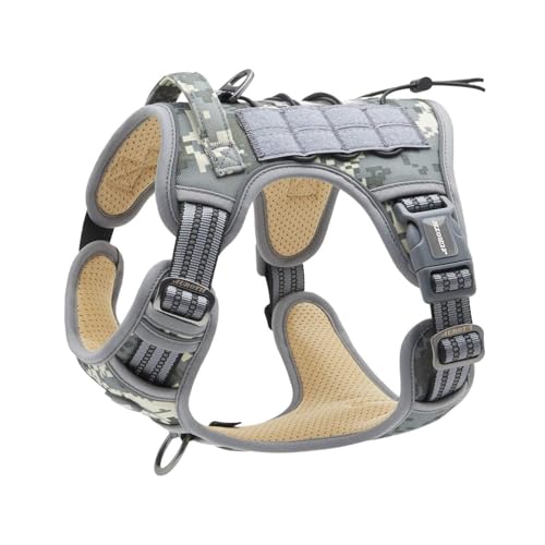 Image of AUROTH Tactical Dog Harness Medium Sized Dog No Pull Adjustable Dog Vest