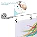 OTTFF 2 Pack 6.5ft Stainless Steel Suspension Hanger Cable, Wire with 20 Clips for Hanging Photos, Picture, Art Wall Decor Load 66 lbs