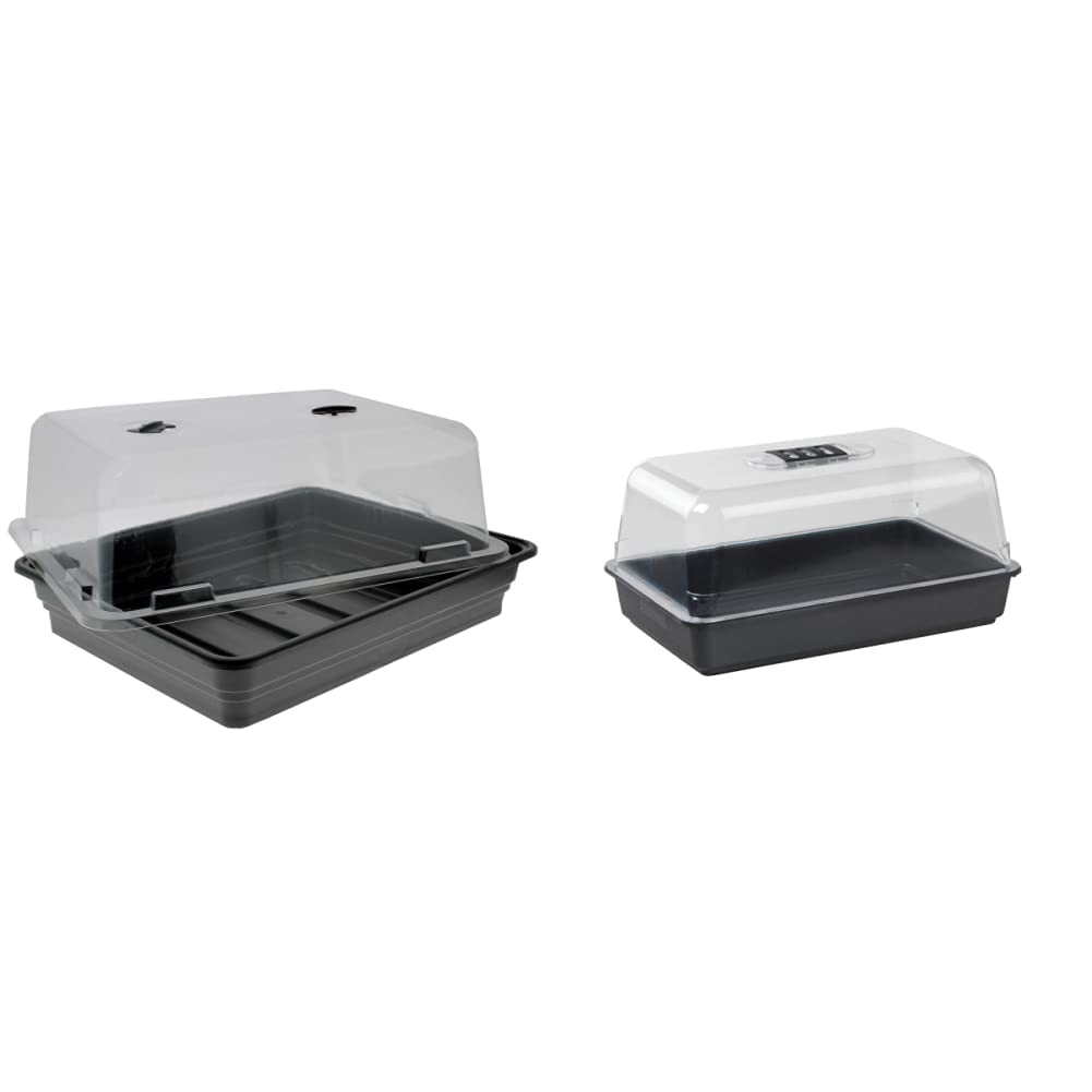 Stewart P035B Essentials Electric Propagator, 52 cm - Black & 2593005 Non Electric Propagator, 38 cm - Black