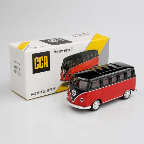 Image of Wizplex CCA Officially Licensed Volkswagen T1 1:64 Scale Die Cast Metal Car - Collectible Alloy Classic Van with Free-Rolling Wheels, Display Showpiece for Kids 3+ & Car Enthusiasts