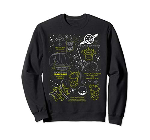 Disney Pixar Toy Story Alien Claw Master Map Sweatshirt