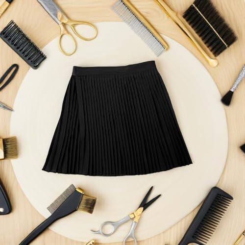 Capa impermeable para peluquero negro con cierre ajustable miniatura 6