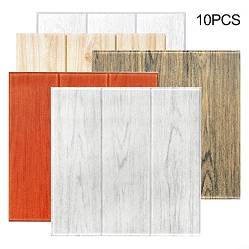 10 pannelli da parete 3D, autoadesivi, in mattoni