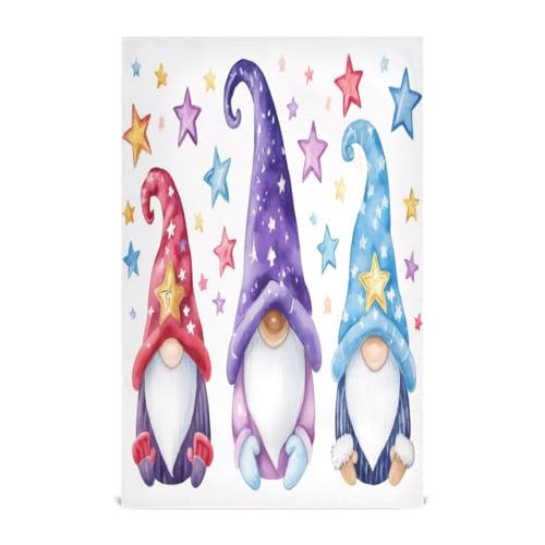 STAYTOP Christmas Cute Gnome Kitchen Dish Towel Set,6Pcs Drying Kitchen Towels Tea Towels Gift Set for Drying Cleaning Cooking Baking