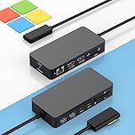 New Microsoft Surface Dock Triple Displays Dual HDMI+VGA with Power Adapter,12 in 1 Surface Docking Station for Microsoft Surface Pro 11/10/9/8/X/7/6/5/4/3,Surface Laptop 7/6/5/4/3/2/1,Surface Book Go