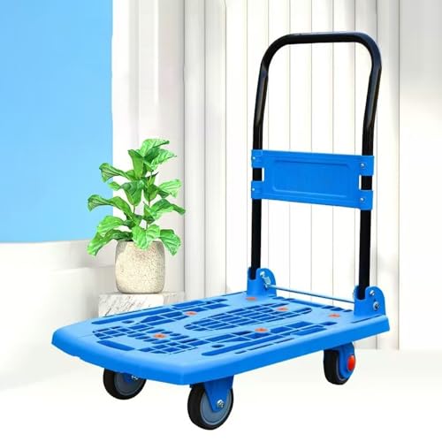 Carretilla plegable de plataforma con ruedas silenciosas pequeña miniatura 7