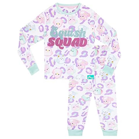 Squishmallows Girls Pyjamas Fleece Nightwear For Kids Multicolour 10-11 Years Cover