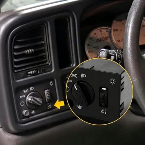 Interruptor de control de faros delanteros Chevrolet Silverado 2003-2007 5