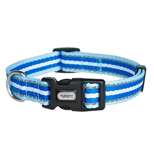 Yudote Collier réfléchissant pour Chien Multicolore Doux PP à Rayures