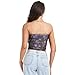 Vintage Birds Flower Butterfly Women's Crop Tops Non Slip Bra Tube Top Stretch Strapless Bra for Teen Girls Nursing