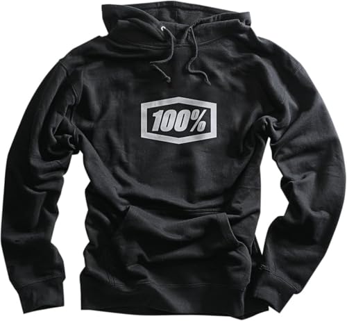 100% Essential Black Corpo Hoodie size Small