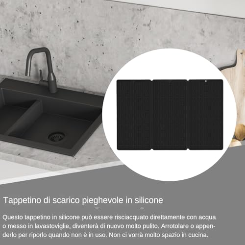 Alfombrilla de secado plegable con base de silicona resistente para tazas y vasos 4