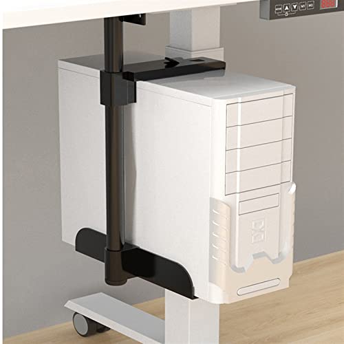 Soporte para CPU con montaje bajo escritorio - Soporte ajustable universal para gabinete de PC con giro 360° miniatura 6