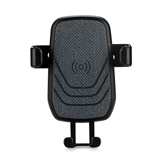 Chargeur induction voiture pour iPhone XS et smartphones Qi avec fixation sur grille de ventilation