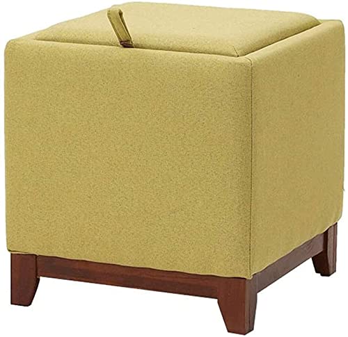 Tocador reposapies taburete acolchado con base estable de madera 2