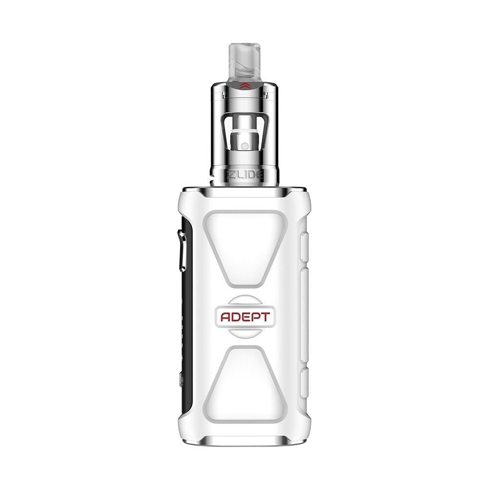 INNOKIN Adept Zlide Vaping Kit, Waterproof, IP67, Equipped with Zlide Tank, Z Coil Compatible, Long Lasting Battery, E Cigarettes, E Cig, Starter Kit, Innokin Vaping, No Nicotine (White)