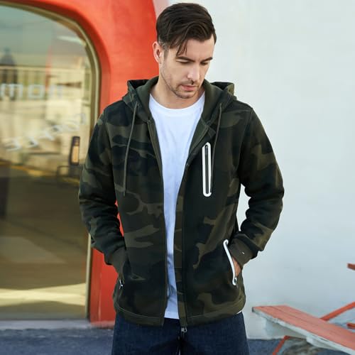 LBL Leading the Better Life Men's Zip Up Hoodie Long Sleeve Fleece Hooded Sweatshirt with Zipper Pockets2