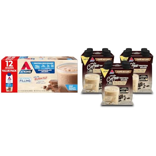 Atkins Milk Chocolate Delight Protein Shake 12 unidades miniatura 1