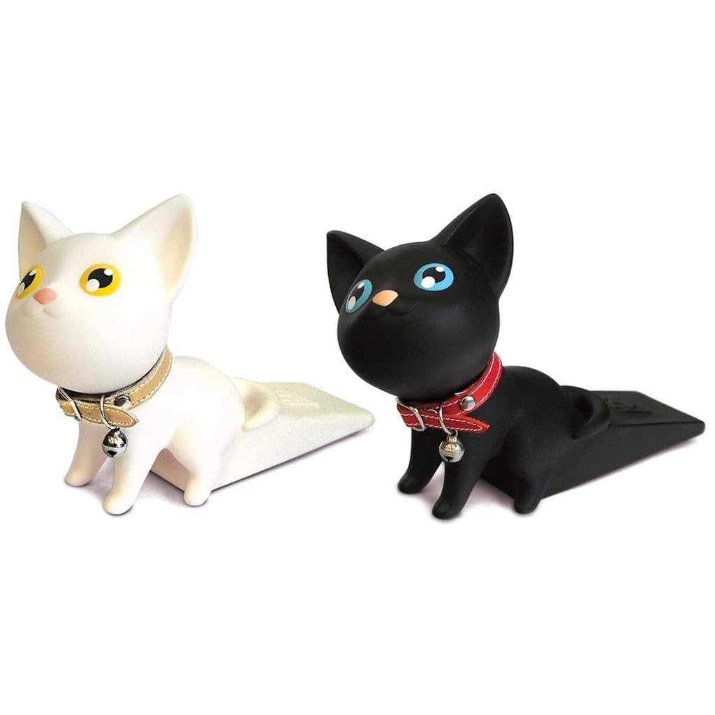Rutschfester PVC-Türstopper Für Zuhause, Niedlicher Katzen-Door Stopper Zum Schutz des Bodens, Kunstdeko, Geschenk Für Katzenliebhaber(Set)