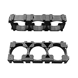 soporte para baterias 18650 Tamaño: 60.75 * 20.25mm Rokoo 50 Unids 1x3 Cell Spacer 18650 Soporte de Batería de iones de Litio Plástico Radiating Shell Rack Batería cilíndrica Soporte de Soporte