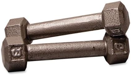 Body-Solid Mancuerna hexagonal de hierro fundido, pesas de mano para hombres y mujeres, mancuernas de peso para entrenamiento de fuerza, culturismo,