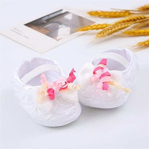 Baby Shoes Fashion Soft Sole Toddler Shoes Pearl Dress Flower Princess Shoes Toddler Shoes Winter Shoes for Kids (White, 3.5 Infant)4