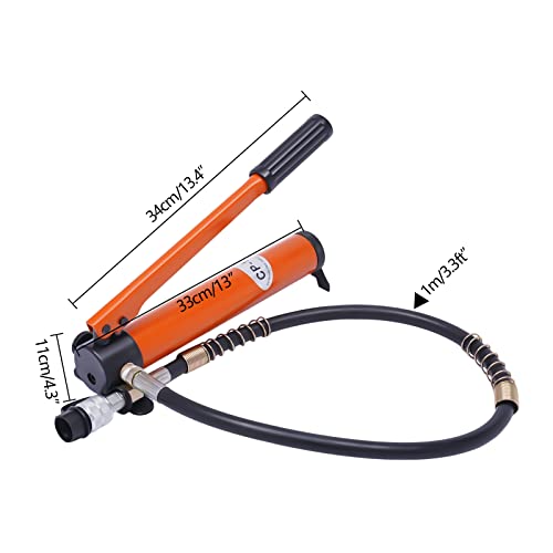 Pompa idraulica 350cc Corsa 50mm Pressa idraulica 20 tonnellate con pompa idraulica Cp-180 Jack idraulico per macchine taglio idraulico, cilindri idraulici, pinze idrauliche