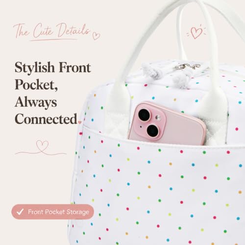 Image of LOVELYWIND Lunch Box for Women Cute Lunch Bags for Women Lunch Tote Bags Reusable Insulated Lunch Box Large Capacity Reusable Insulated Cooler for Work or Travel Gifts or Beach