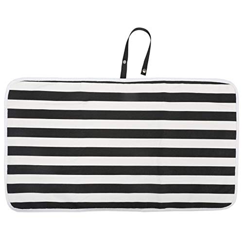 Baby Portable Changing Pad Mat Foldable Lightweight Waterproof Diaper Changing Pad Pouch Mat (Striped)