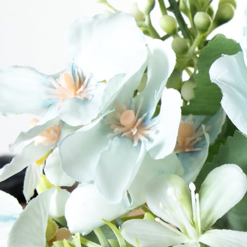 Bouquets de fleurs en polyester bleu ciel DRW sans entretien - 4