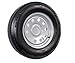 15" Silver Mod Trailer Wheel with Radial ST205/75R15 Tire Mounted (5x4.5) bolt circle