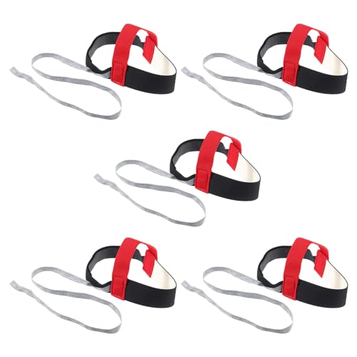 Image of MECCANIXITY 5pcs ESD Anti Static Foot Heel Straps Anti Static Wrist Strap Band Adjustable for Grounding Removing Static, Red Belt