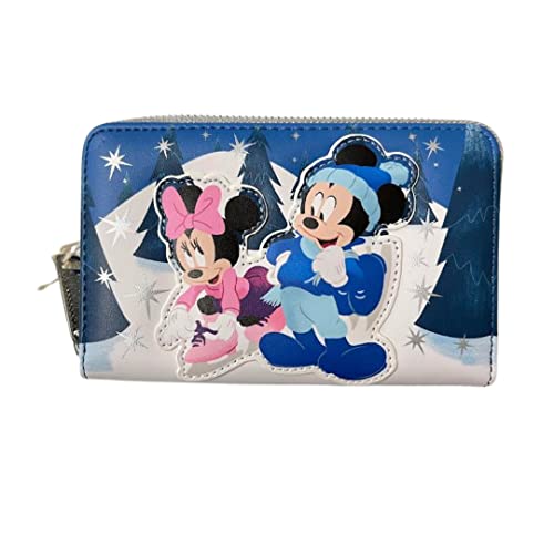 Loungefly Disney Mickey and Minnie Winter Scene Wallet