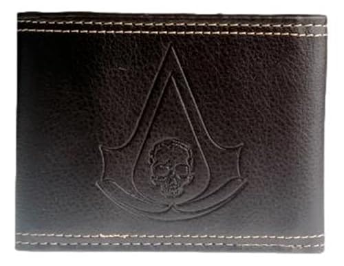 TCB Creations Assassins A Skull Logo Double Snap Bi-Fold Wallet
