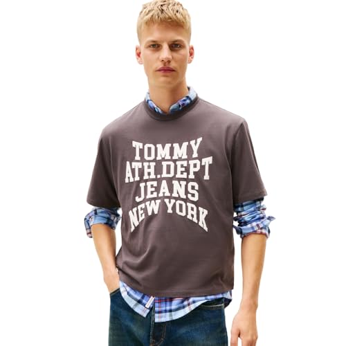 T-shirt Tommy Jeans homme en coton style universitaire décontracté