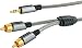 Produktbild AINSTEIN 3.5 mm Klinke/Cinch Aux Adapterkabel 2,5m, Klinkenstecker > 2x Cinch Stecker