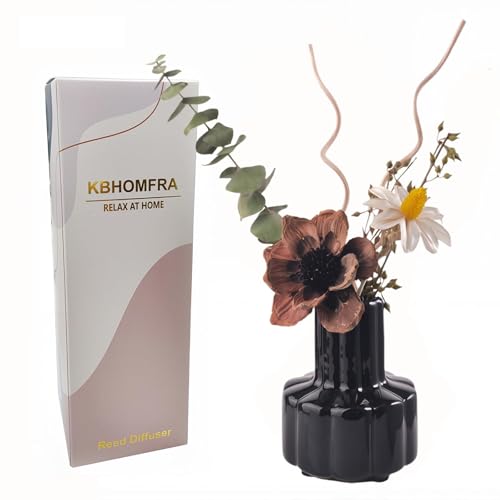 Difusor de Aroma Seda con Flor Secas y Vaso Cerámico 60ml