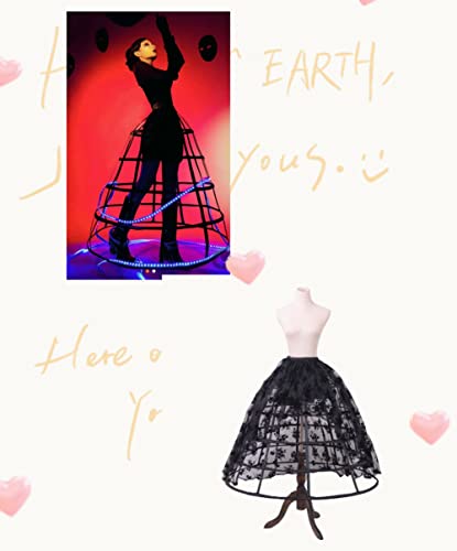 Image of Women Crinoline Petticoat Hoops Skirt Short Half Slip Underskirt for Girls Wedding Bridal Underskirt Slip
