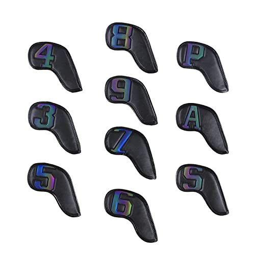Scott Edward 11PCSウェッジアイアンゴルフヘッドカバーセッ
