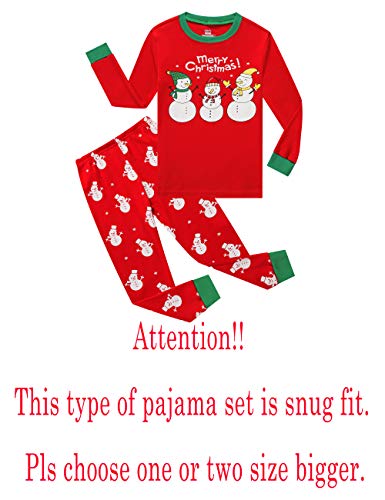 Image of KikizYe Little Big Boys Long Sleeve Pajama Sets 100% Cotton Pjs