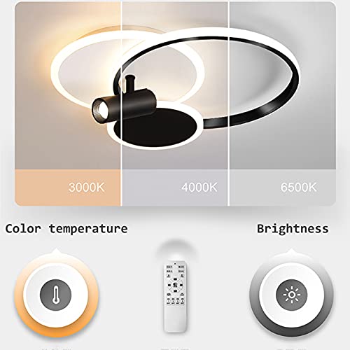 Plafonnier LED à gradation continue moderne avec spot 5W