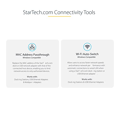 Image of StarTech USB-C to Ethernet Adapter, 10 /100 /1000Mbps, 12in Attached Cable | USB 3.0 to Gigabit Ethernet Network Adapter, Driverless Install, US1GC30B2