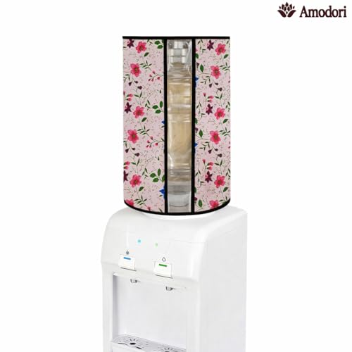 Image of Multicolor 20 Litre Water Dispenser Bottle Cover | Waterproof & Dustproof PVC Fabric | Reusable Protective Cover for 20L Water Can (floral-24)