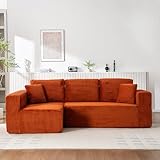 Canapé confortable avec chaises longues : Allongez-vous sur cette chaise longue et détendez-vous. Il dispose d’un espace de repos spacieux de 101 cm. Entièrement conçu avec une mousse à haute élasticité + des ressorts ensachés, offrant un toucher doux comme un nuage et un soutien durable, ce canapé vous procure une assise parfaite qui interprète pleinement le concept du design profond.