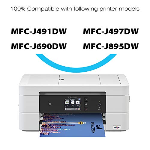 Intactech Compatible Ink Cartridges Replacement for Brother MFC-J491DW LC3013 XL Ink Cartridges 2 Black BK High Yield Work with MFC-J491DW MFC-J497DW MFC-J690DW MFC-J895DW Inkjet Printer