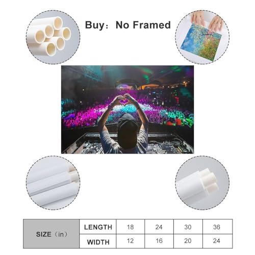 Daxxin Dj Avicii Canvas Poster Wall Decorative Art Painting Living Room Bedroom Decoration Gift Unframe-Style12X18Inch thumb #1