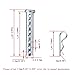 4-20Pack Multi-Hole Porous Eye Pins Clevis Pins Adjustable Clevis Pins kit, Fastener for Farming Machine Air Cool Diesel Engine Accessories (M6, 20)