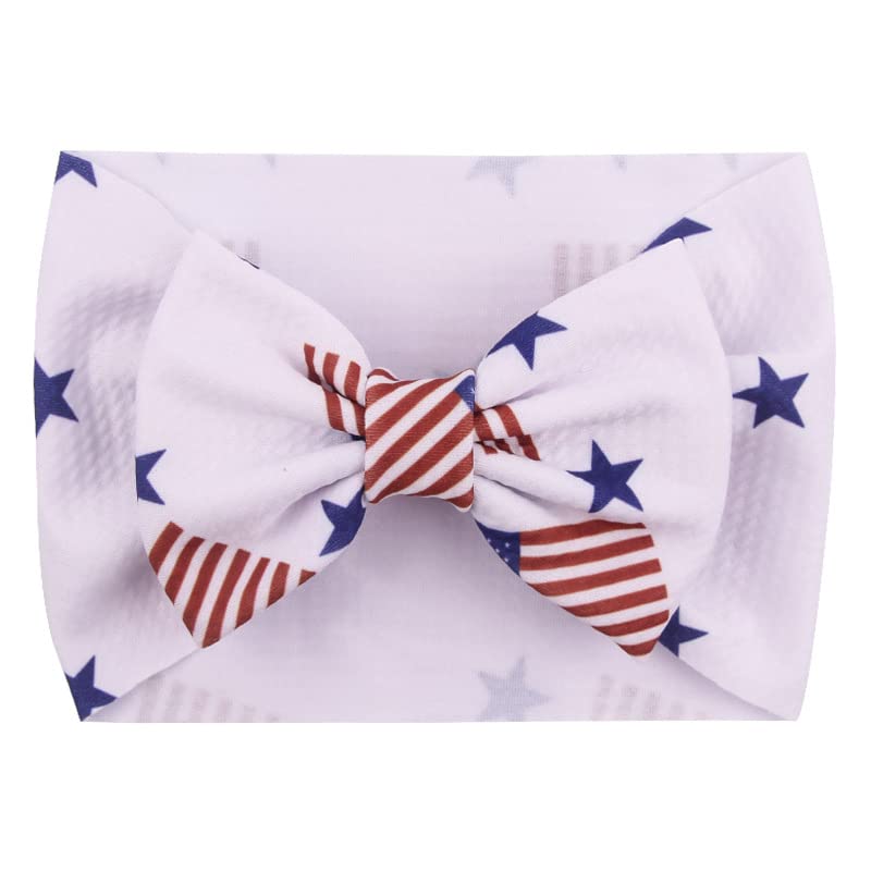 American Flag Headband Turban Baby Hair Band Bow Independence Day Bowknot JHN40 (-Turban Bow A)2